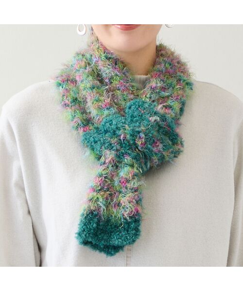 missel / ミゼール マフラー・ショール・スヌード・ストール | 【一部店舗・WEB限定・イタリア製・リバーシブル】カスリニットマフラー | 詳細13