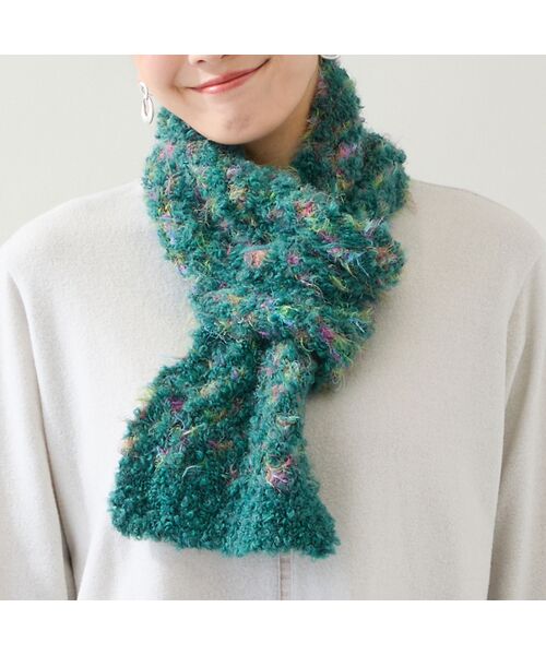 missel / ミゼール マフラー・ショール・スヌード・ストール | 【一部店舗・WEB限定・イタリア製・リバーシブル】カスリニットマフラー | 詳細14