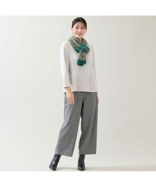 missel / ミゼール マフラー・ショール・スヌード・ストール | 【一部店舗・WEB限定・イタリア製・リバーシブル】カスリニットマフラー | 詳細16