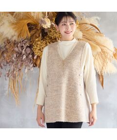 missel / ミゼール ベスト | ループニット Vネックベスト