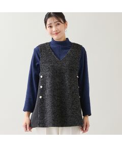 missel / ミゼール ベスト | ループニット Vネックベスト