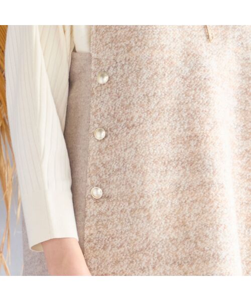 missel / ミゼール ベスト | ループニット Vネックベスト | 詳細2