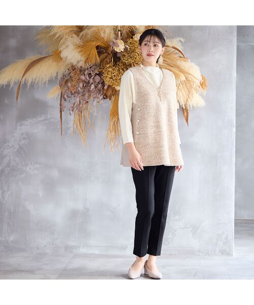 missel / ミゼール ベスト | ループニット Vネックベスト | 詳細3