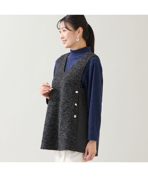 missel / ミゼール ベスト | ループニット Vネックベスト | 詳細7