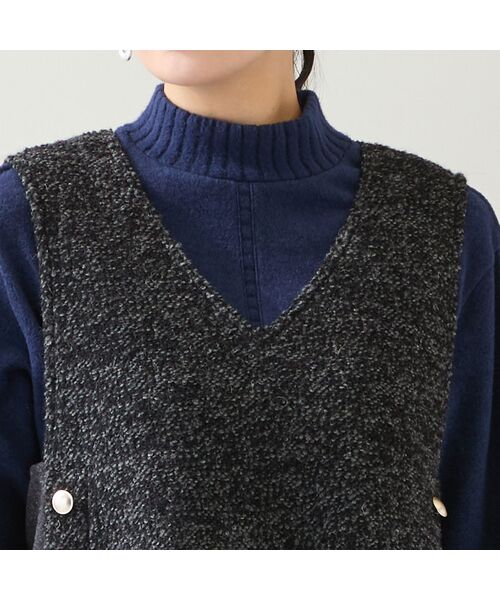 missel / ミゼール ベスト | ループニット Vネックベスト | 詳細9