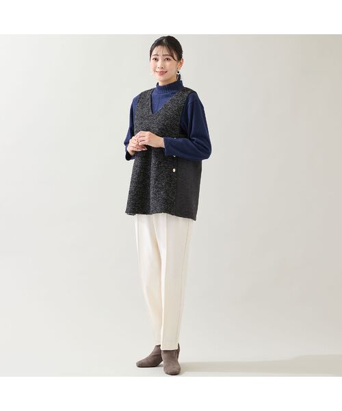 missel / ミゼール ベスト | ループニット Vネックベスト | 詳細10