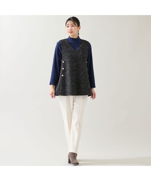 missel / ミゼール ベスト | ループニット Vネックベスト | 詳細11