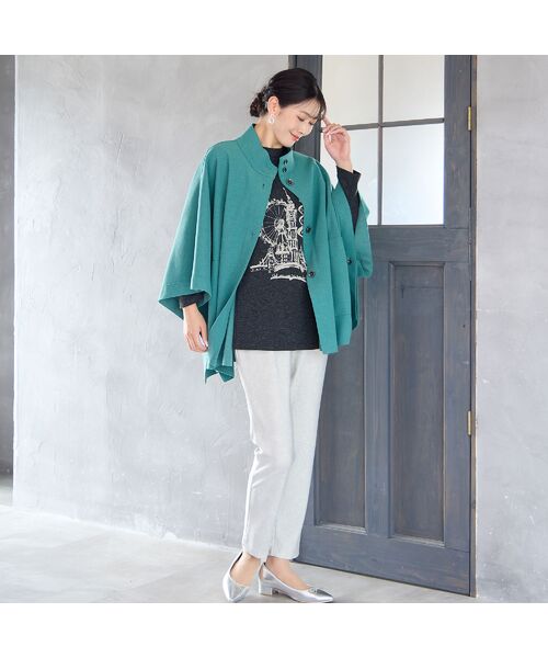 missel / ミゼール その他パンツ | 【暖かパンツ・洗える・日本製・3L/4Lサイズ】デニム柄裏起毛パンツ | 詳細4