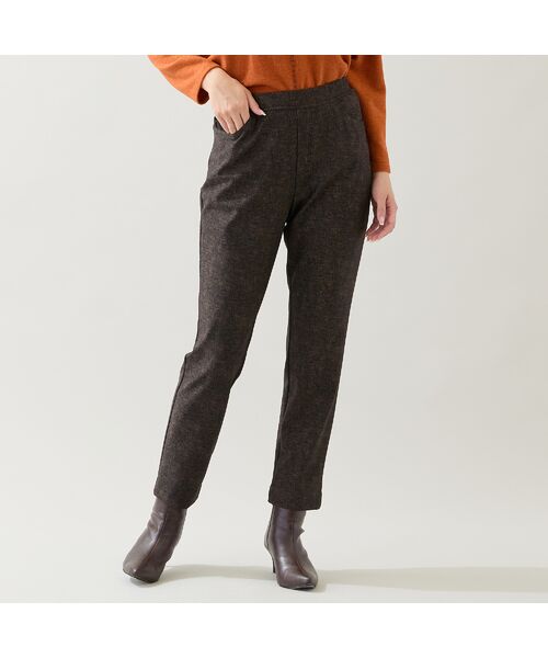 missel / ミゼール その他パンツ | 【暖かパンツ・洗える・日本製・3L/4Lサイズ】デニム柄裏起毛パンツ | 詳細7