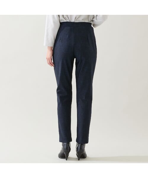 missel / ミゼール その他パンツ | 【暖かパンツ・洗える・日本製・3L/4Lサイズ】デニム柄裏起毛パンツ | 詳細12