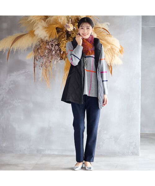 missel / ミゼール その他パンツ | 【暖かパンツ・洗える・日本製・3L/4Lサイズ】デニム柄裏起毛パンツ | 詳細17