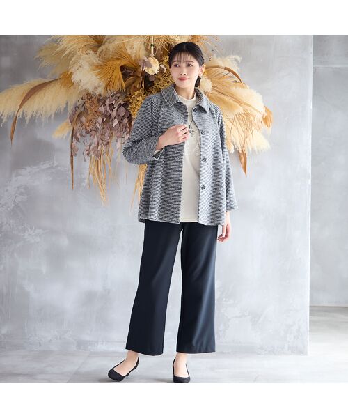 missel / ミゼール その他パンツ | 【蓄熱・洗える・日本製・3L/4Lサイズ】裏起毛ストレートパンツ | 詳細9