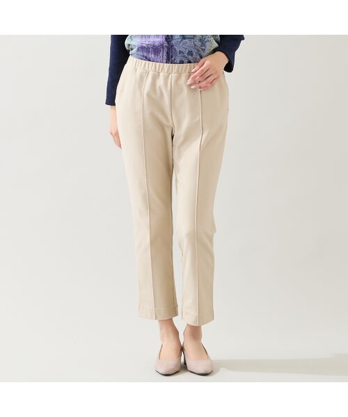 missel / ミゼール その他パンツ | 【快適保温素材・洗える・日本製・3L/4L】ピンタック入り美ラインパンツ | 詳細2