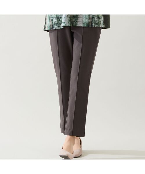 missel / ミゼール その他パンツ | 【快適保温素材・洗える・日本製・3L/4L】ピンタック入り美ラインパンツ | 詳細7