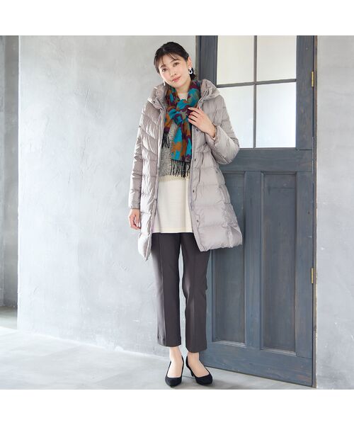 missel / ミゼール その他パンツ | 【快適保温素材・洗える・日本製・3L/4L】ピンタック入り美ラインパンツ | 詳細11