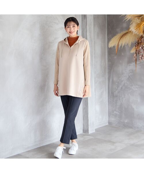 missel / ミゼール その他パンツ | 【快適保温素材・洗える・日本製・3L/4L】ピンタック入り美ラインパンツ | 詳細17