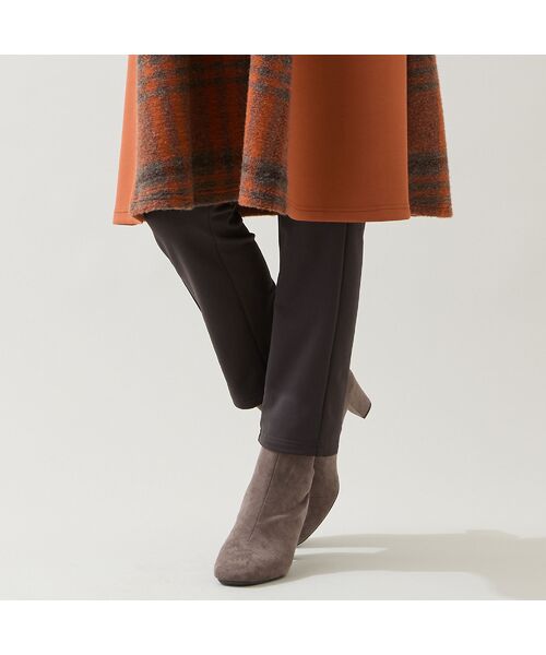 missel/ミゼール 【快適保温素材・洗える・日本製・3L/4L】あったかレギンスパンツ ブラウン LL missel/ミゼール 【快適保温素材・洗える・日本製・3L/4L】あったかレギンスパンツ ブラウン LL