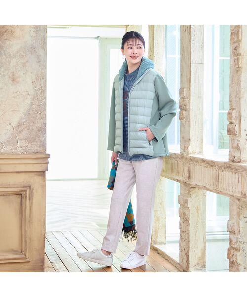 missel / ミゼール ダウンジャケット・ベスト | 【3L/4Lサイズあり】3素材ミックス ダウンジャケット | 詳細12