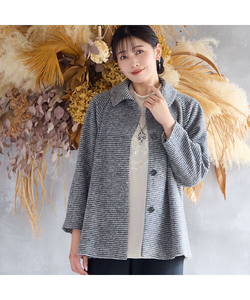 missel / ミゼール その他アウター | 千鳥柄Aラインジャケット | 詳細1