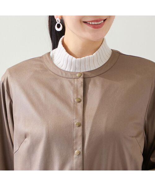 missel / ミゼール ノーカラージャケット | 【一部店舗・WEB限定】フェイクレザージャケット | 詳細3