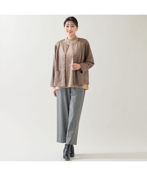 missel / ミゼール ノーカラージャケット | 【一部店舗・WEB限定】フェイクレザージャケット | 詳細6