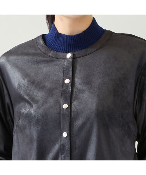 missel / ミゼール ノーカラージャケット | 【一部店舗・WEB限定】フェイクレザージャケット | 詳細9