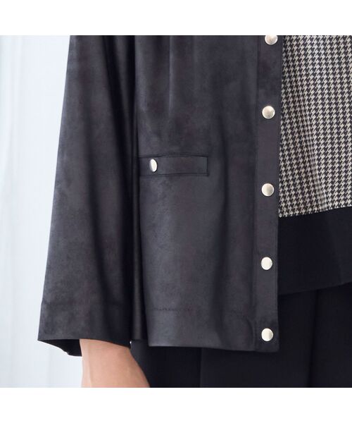 missel / ミゼール ノーカラージャケット | 【一部店舗・WEB限定】フェイクレザージャケット | 詳細13