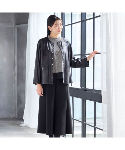 missel / ミゼール ノーカラージャケット | 【一部店舗・WEB限定】フェイクレザージャケット | 詳細14