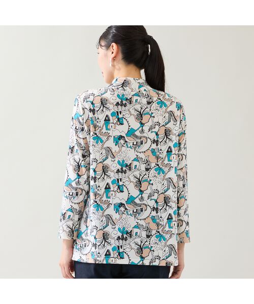 missel / ミゼール カットソー | 【洗える・日本製・3L/4Lサイズあり】メルヘンタウン柄カットソー | 詳細1