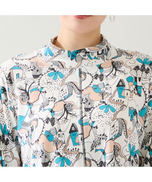 missel / ミゼール カットソー | 【洗える・日本製・3L/4Lサイズあり】メルヘンタウン柄カットソー | 詳細3