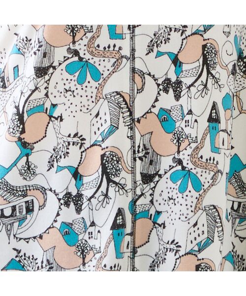 missel / ミゼール カットソー | 【洗える・日本製・3L/4Lサイズあり】メルヘンタウン柄カットソー | 詳細4