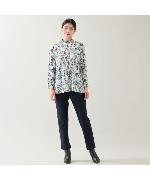 missel / ミゼール カットソー | 【洗える・日本製・3L/4Lサイズあり】メルヘンタウン柄カットソー | 詳細6