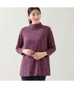 missel / ミゼール カットソー | 【洗える・日本製・3L/4Lサイズあり】モチーフ柄ジャカードカットソー