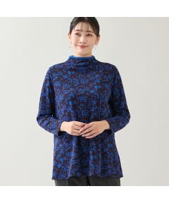 missel / ミゼール カットソー | 【洗える・日本製・3L/4Lサイズあり】モチーフ柄ジャカードカットソー