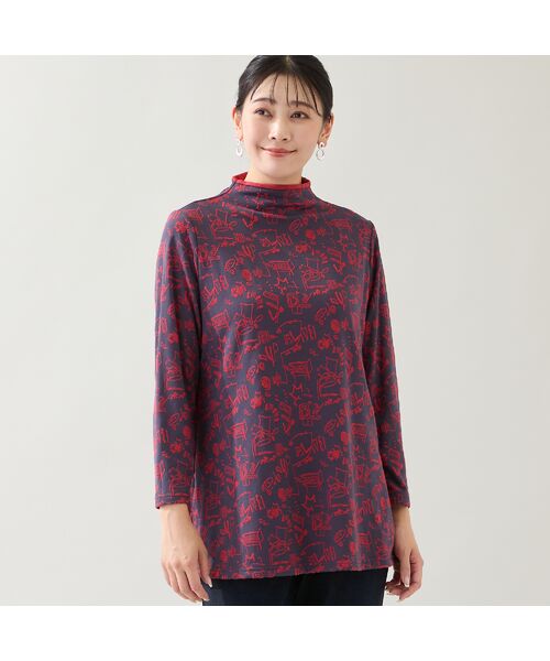 missel / ミゼール カットソー | 【洗える・日本製・3L/4Lサイズあり】モチーフ柄ジャカードカットソー | 詳細7