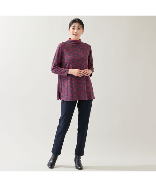 missel / ミゼール カットソー | 【洗える・日本製・3L/4Lサイズあり】モチーフ柄ジャカードカットソー | 詳細10