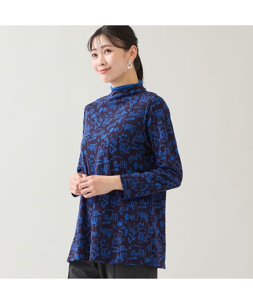 missel / ミゼール カットソー | 【洗える・日本製・3L/4Lサイズあり】モチーフ柄ジャカードカットソー | 詳細13