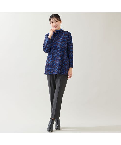 missel / ミゼール カットソー | 【洗える・日本製・3L/4Lサイズあり】モチーフ柄ジャカードカットソー | 詳細16