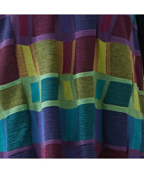 missel / ミゼール カットソー | 【一部店舗・WEB限定・日本製・3L/4Lサイズあり】ブロック柄カットソー | 詳細10