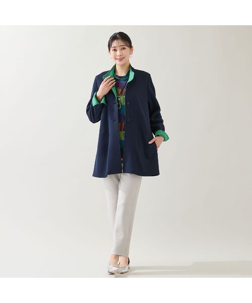 missel / ミゼール カットソー | 【一部店舗・WEB限定・日本製・3L/4Lサイズあり】ブロック柄カットソー | 詳細14