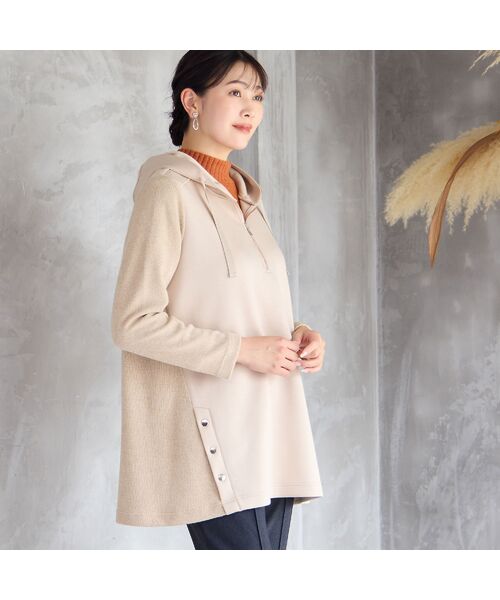 missel / ミゼール その他トップス | 【洗える・3L/4Lサイズあり】Aラインフーディー | 詳細3