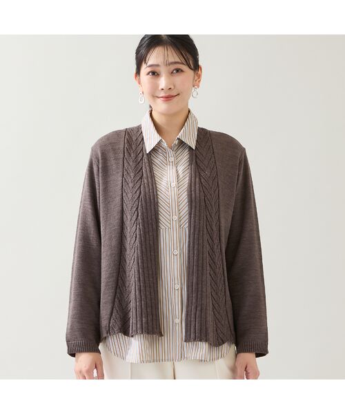 missel / ミゼール カーディガン・ボレロ | 【日本製】ウール混カーディガン | 詳細1