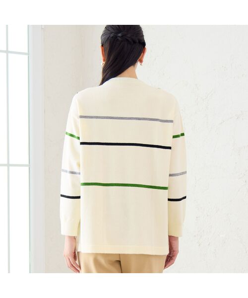 missel / ミゼール ニット・セーター | ステッチ風チェックセーター | 詳細1