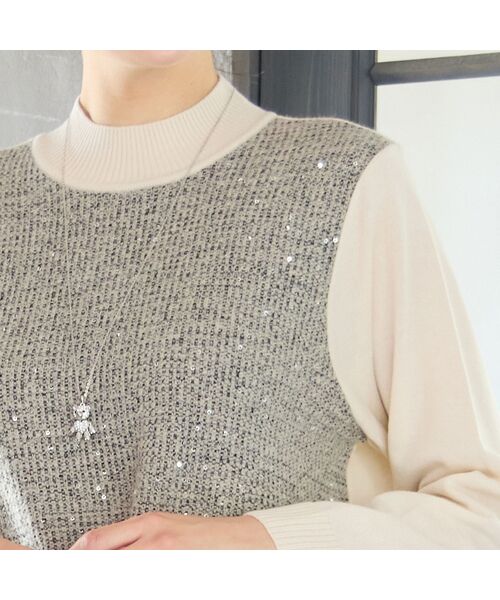 missel / ミゼール ニット・セーター | 【日本製】スパンコールニットチュニック | 詳細2