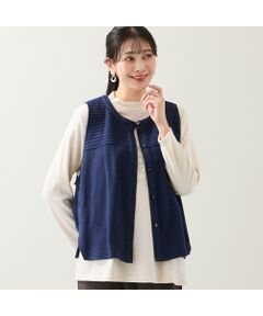 missel / ミゼール ベスト | 【洗える・3L/4Lサイズあり】ふんわり起毛ベスト