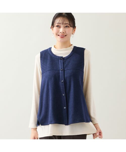 missel / ミゼール ベスト | 【洗える・3L/4Lサイズあり】ふんわり起毛ベスト | 詳細6