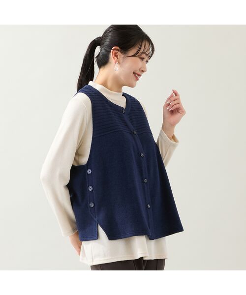 missel / ミゼール ベスト | 【洗える・3L/4Lサイズあり】ふんわり起毛ベスト | 詳細7