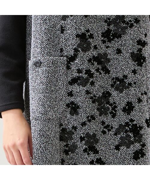 missel / ミゼール ミニ丈・ひざ丈ワンピース | 【3L/4Lサイズあり】ニットジャカードジャンパースカート | 詳細5