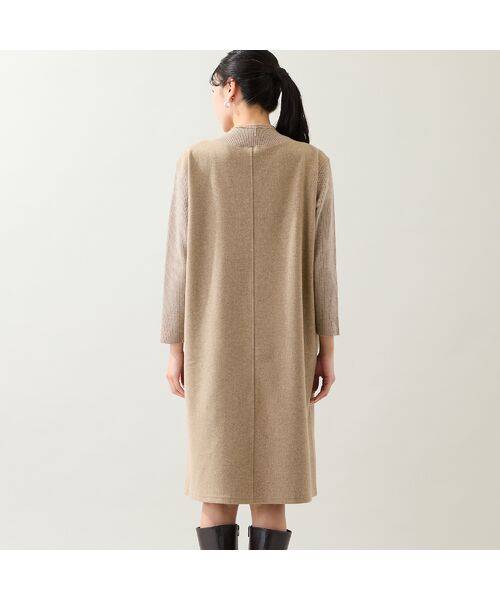 missel / ミゼール ミニ丈・ひざ丈ワンピース | 【3L/4Lサイズあり】綿混ジャージー レイヤード風ワンピース | 詳細8