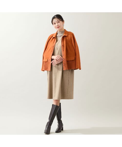 missel / ミゼール ミニ丈・ひざ丈ワンピース | 【3L/4Lサイズあり】綿混ジャージー レイヤード風ワンピース | 詳細13